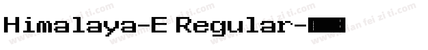Himalaya-E Regular字体转换